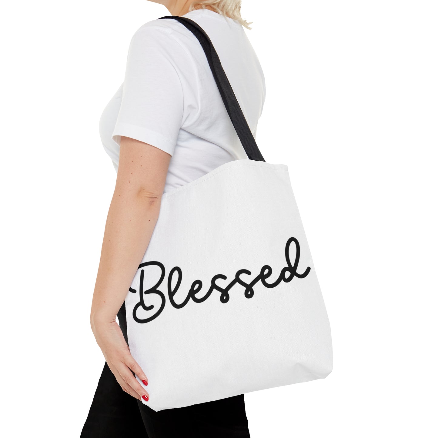 Blessed Christian Tote Bag, Faith Tote Bag, God Tote Bag, Blessed by God Tote Bag