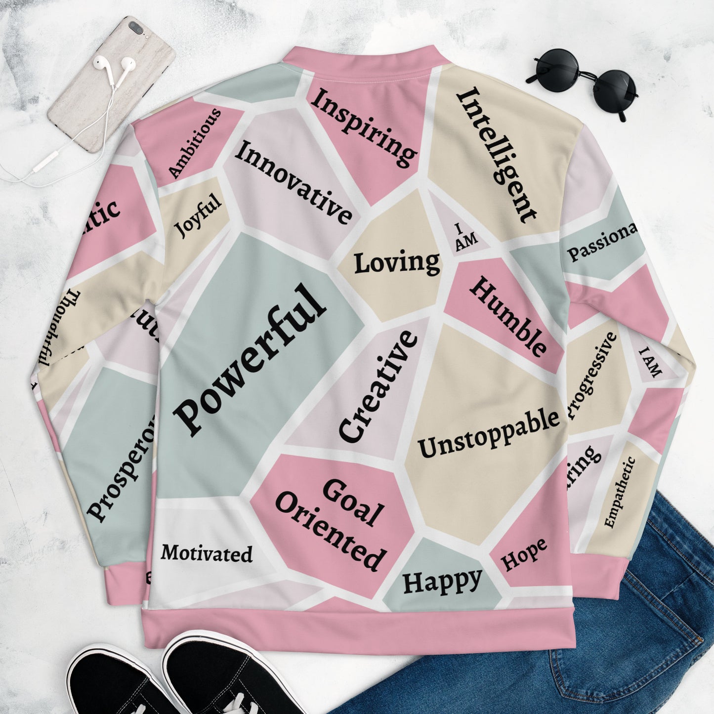 Women's Empowerment Bomber Jacket, Women's History Month Bomber Jacket, Faith Jacket, Christian Jacket,