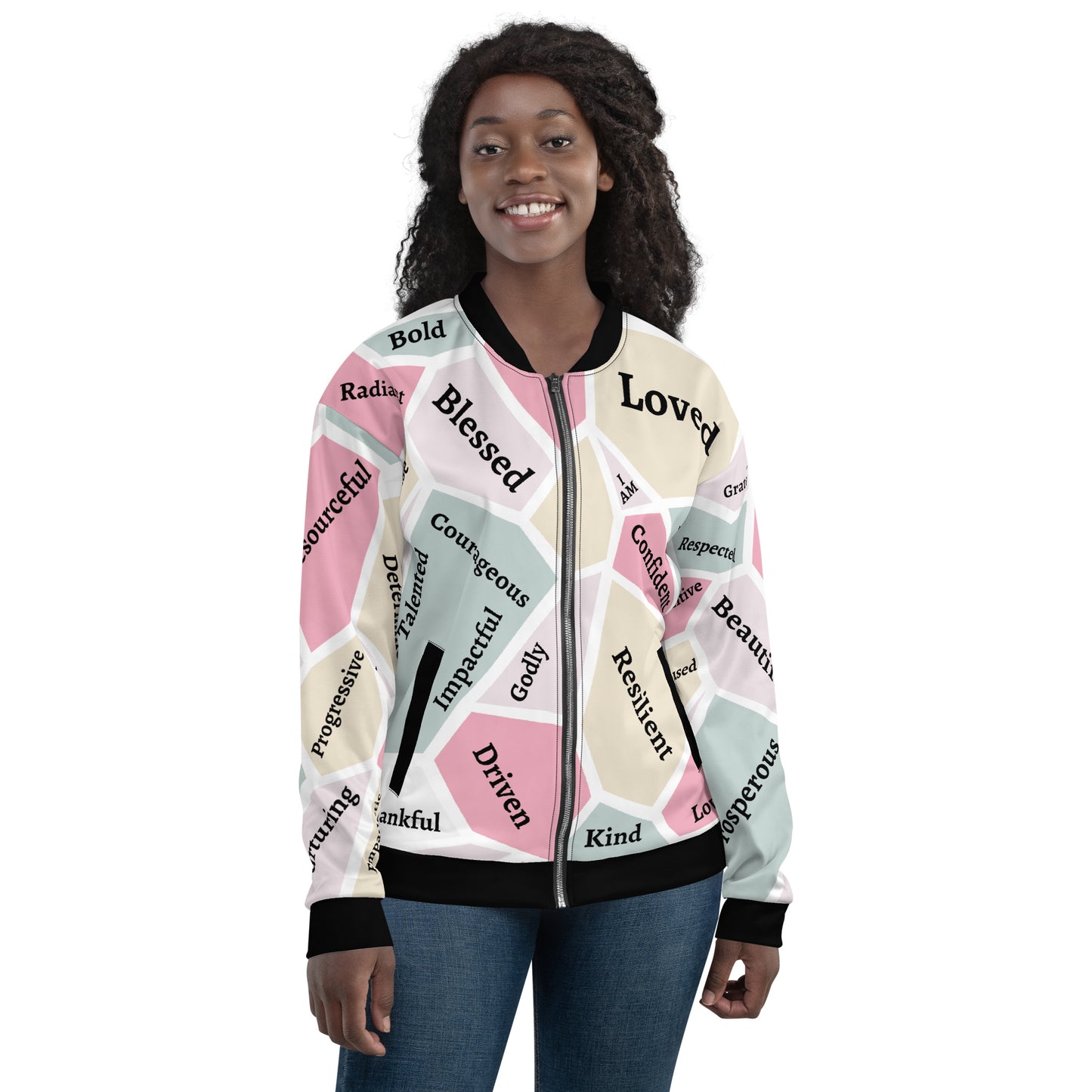 Women's Empowerment Bomber Jacket, Women's History Month Bomber Jacket, Faith Jacket, Christian Jacket,