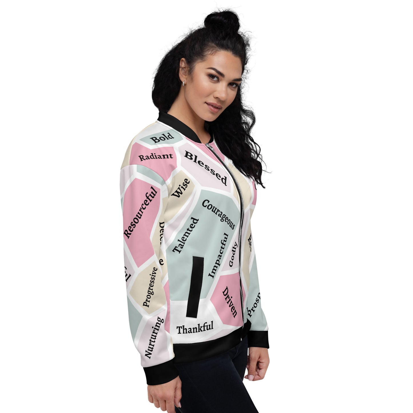 Women's Empowerment Bomber Jacket, Women's History Month Bomber Jacket, Faith Jacket, Christian Jacket,