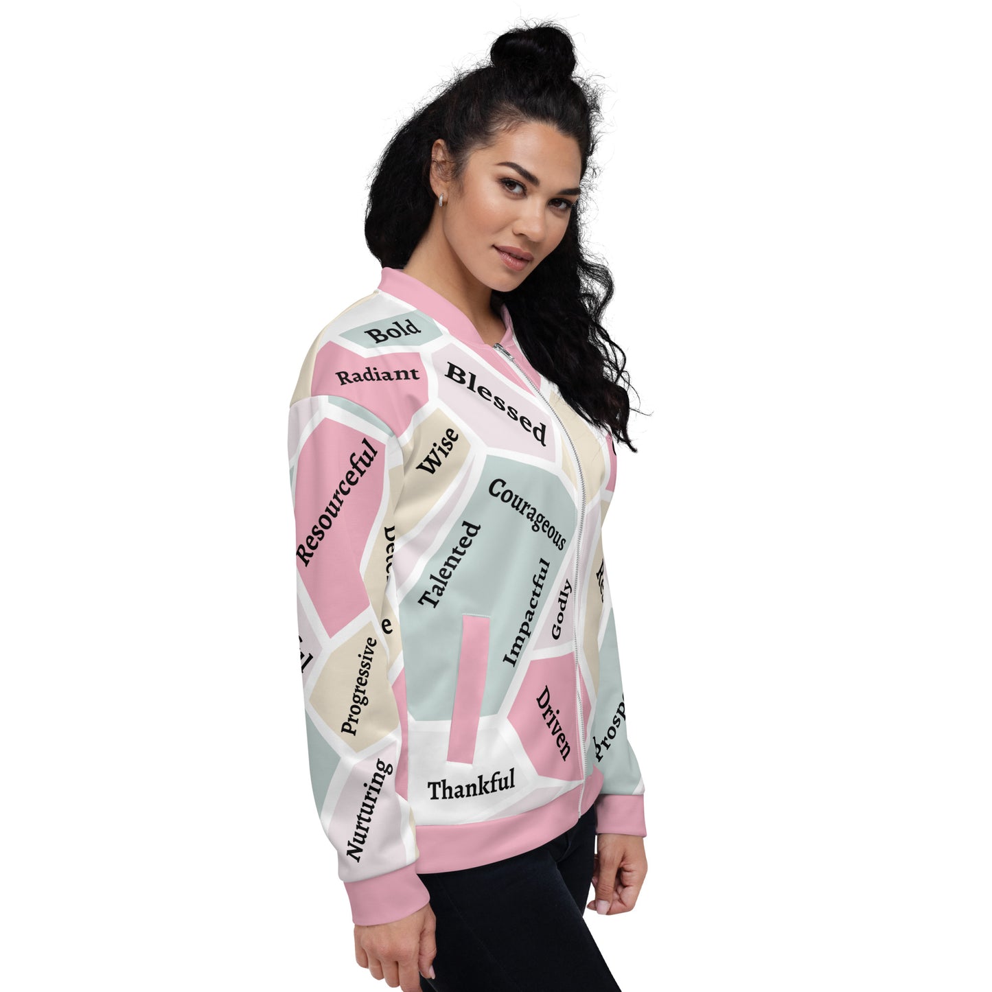 Women's Empowerment Bomber Jacket, Women's History Month Bomber Jacket, Faith Jacket, Christian Jacket,