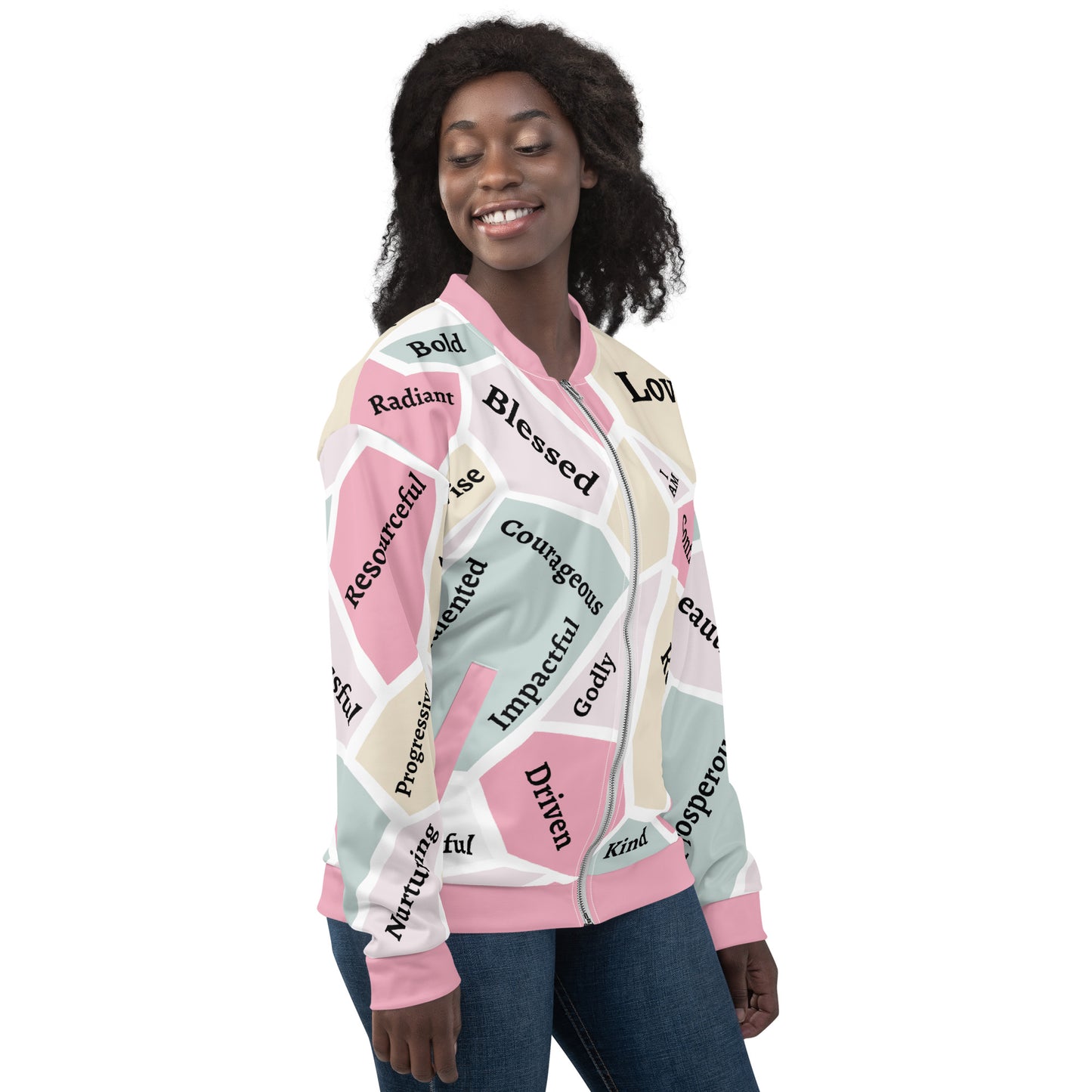 Women's Empowerment Bomber Jacket, Women's History Month Bomber Jacket, Faith Jacket, Christian Jacket,