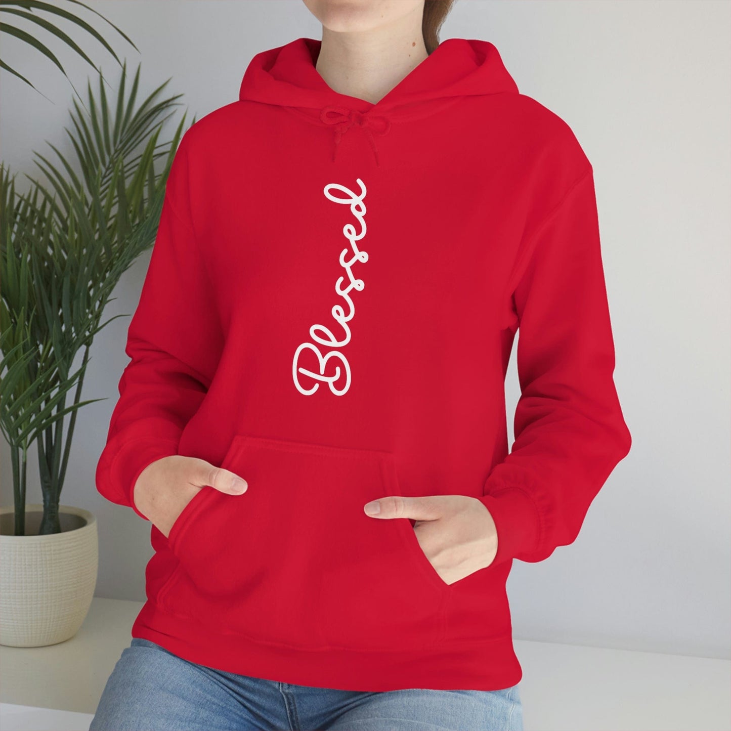 blessed hoodie, faith-based clothing, Christian apparel, inspirational clothing