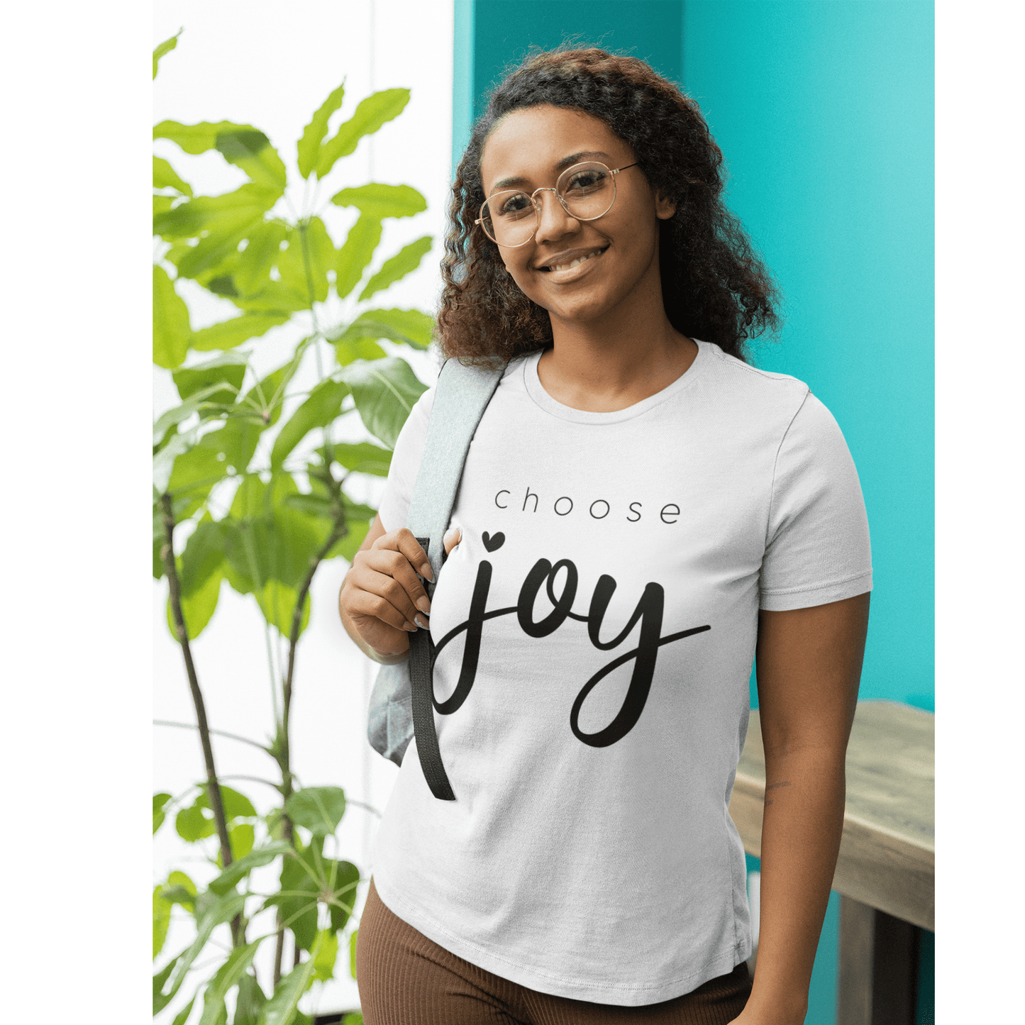 Choose Joy (Graphic Black Text) Unisex Jersey Short Sleeve Tee - Style: Bella+Canvas 3001