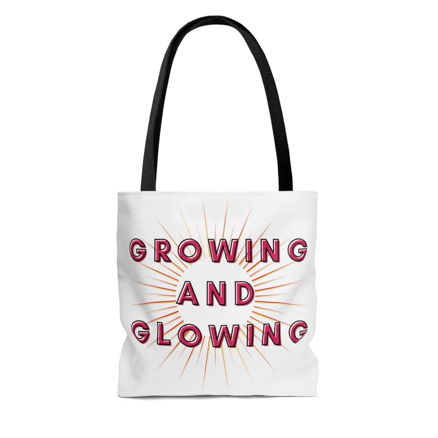 Women's Tote Bag, Red Growing and Glowing