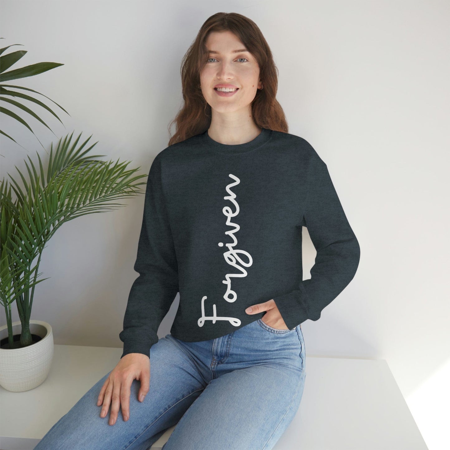 Forgiveness Sweatshirt, Women's Empowerment Sweatshirt, Christian Sweatshirt, Faith Apparel, Faith-Based Apparel, Christian Apparel