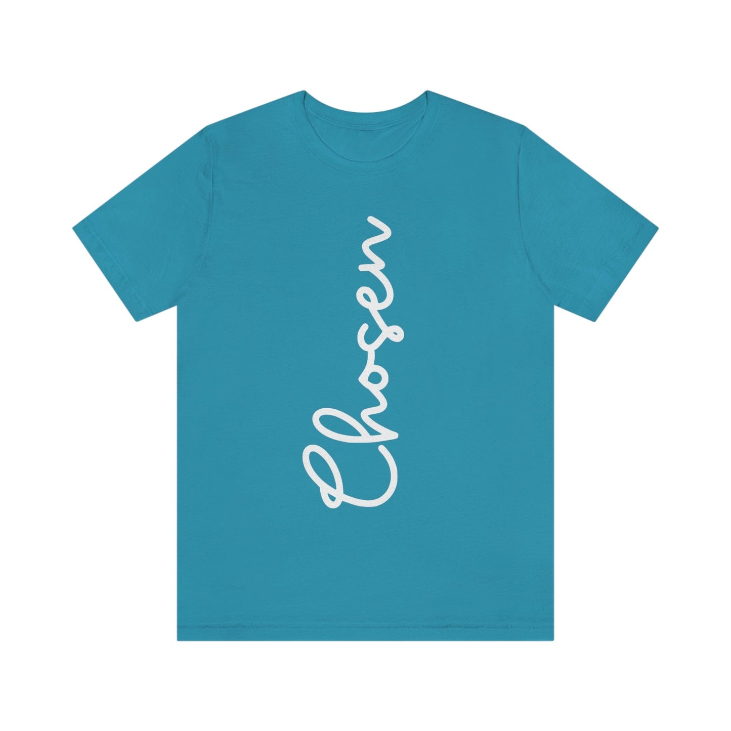 Chosen (Graphic White Text) Unisex Jersey Short Sleeve Tee - Style: Bella+Canvas 3001