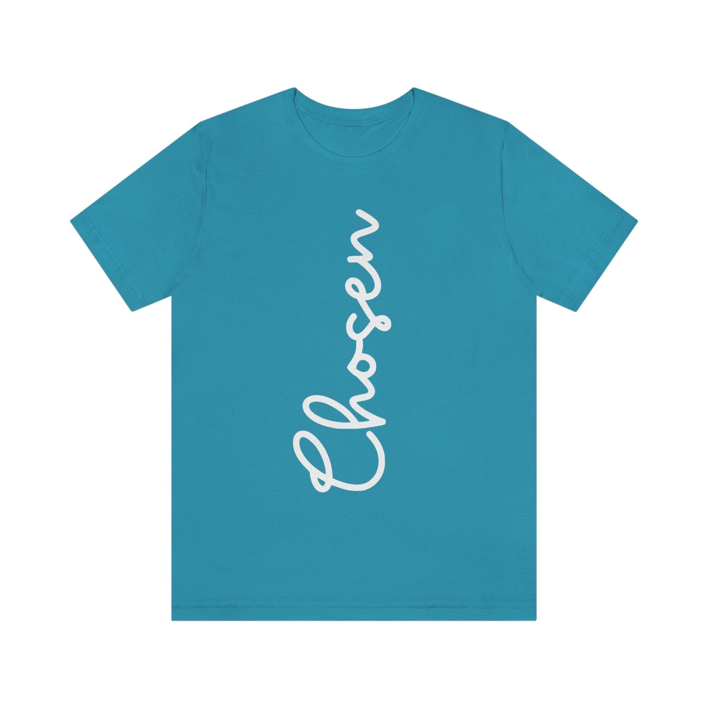 Chosen (Graphic White Text) Unisex Jersey Short Sleeve Tee - Style: Bella+Canvas 3001