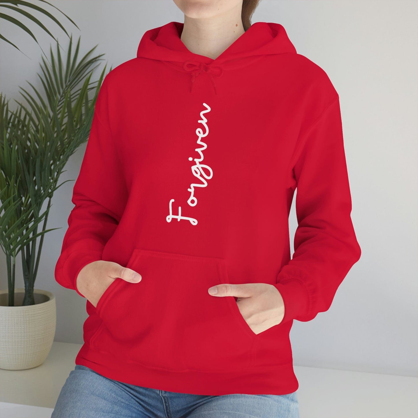 Christian Hoodie, Faith Apparel, Faith-Based Apparel, Christian Apparel, Forgiven by God