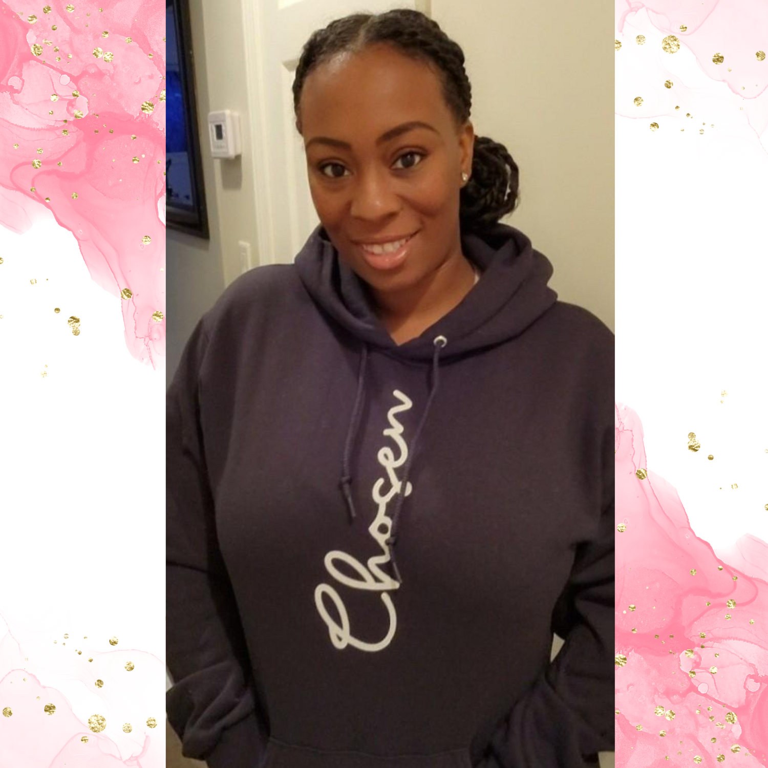 Chosen Hoodie to represent your faith and knowing you are chosen by God for His purpose and plan for your life. 