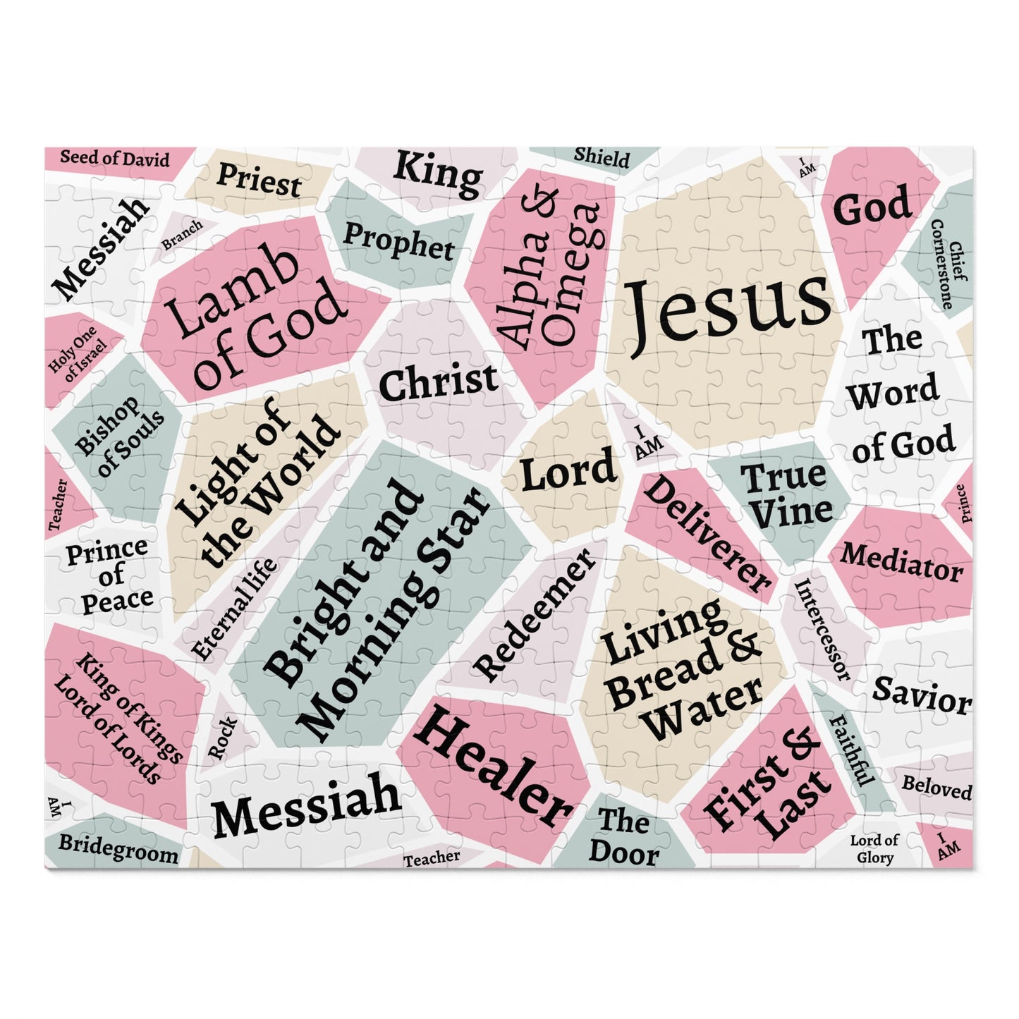 I AM Names of Jesus Jigsaw Puzzle (30, 110 & 252 Pieces) - NEW