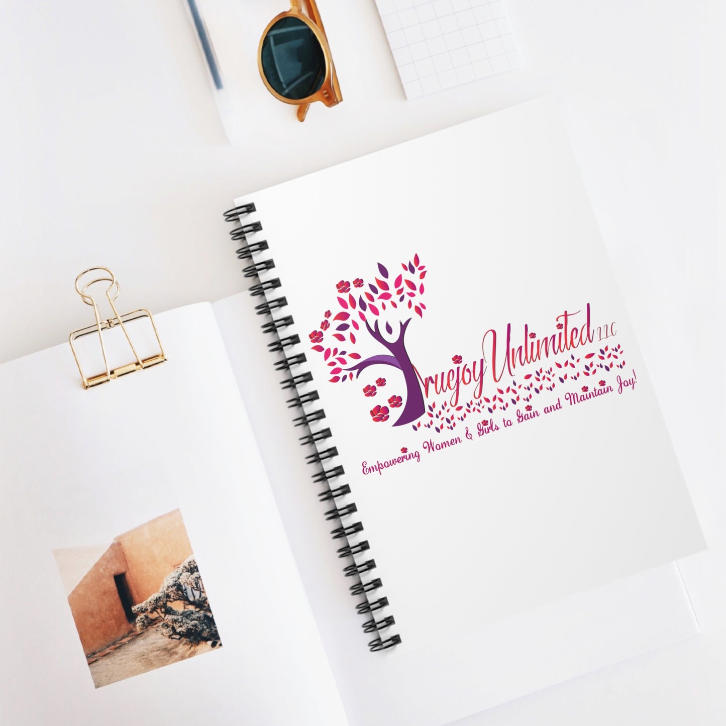 Truejoy Unlimited Logo (Joy Jewel) Notebook - Ruled Line