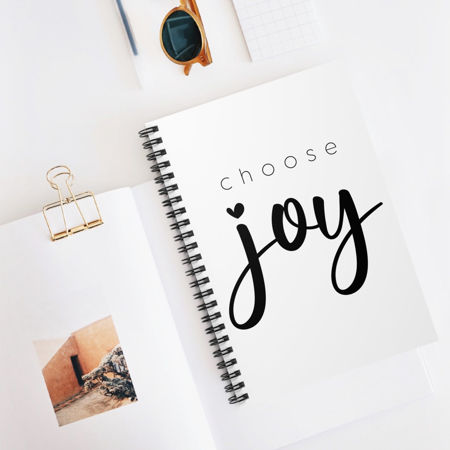 Choose Joy Spiral Notebook - Ruled Line