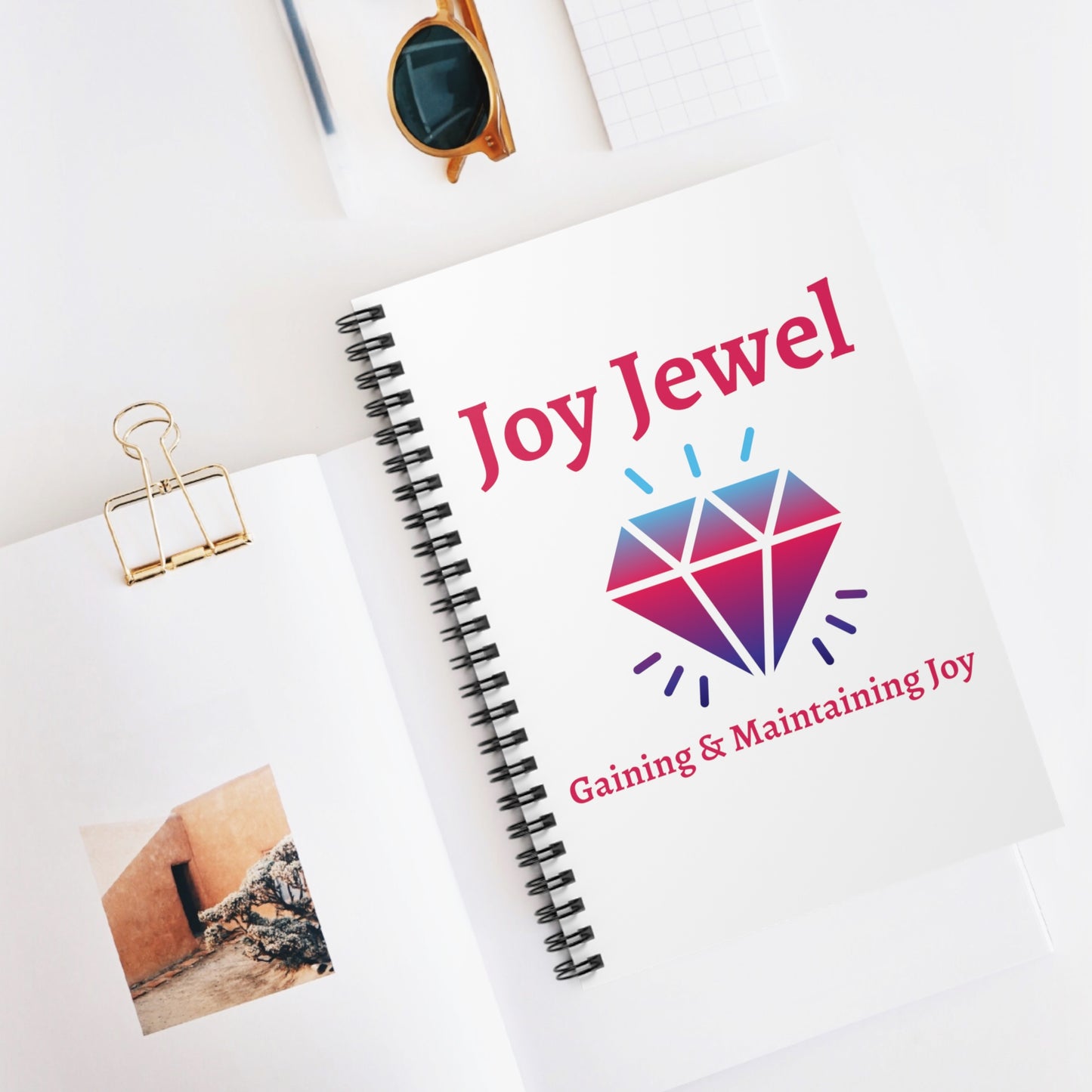 Joy Jewel Spiral Notebook - Ruled Line