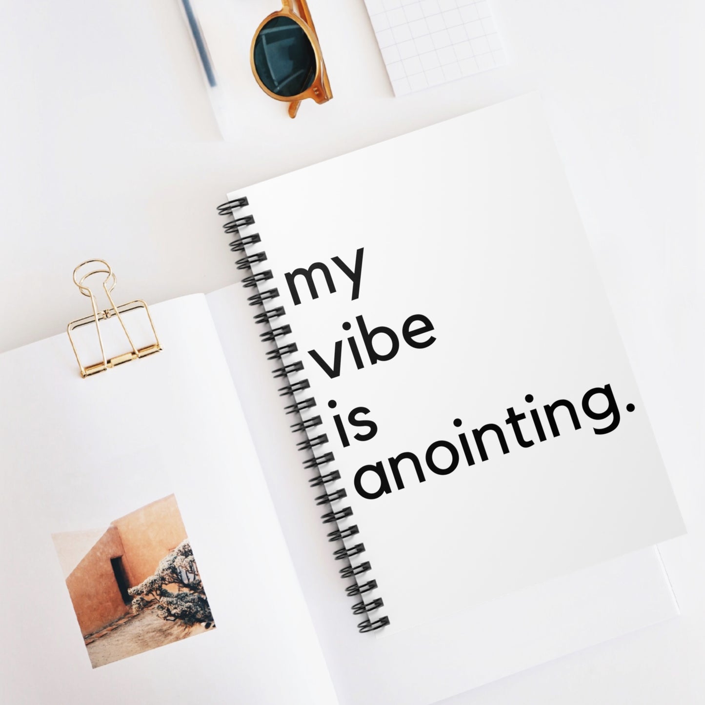 My Vibe is Anointing Spiral Notebook - Ruled Line