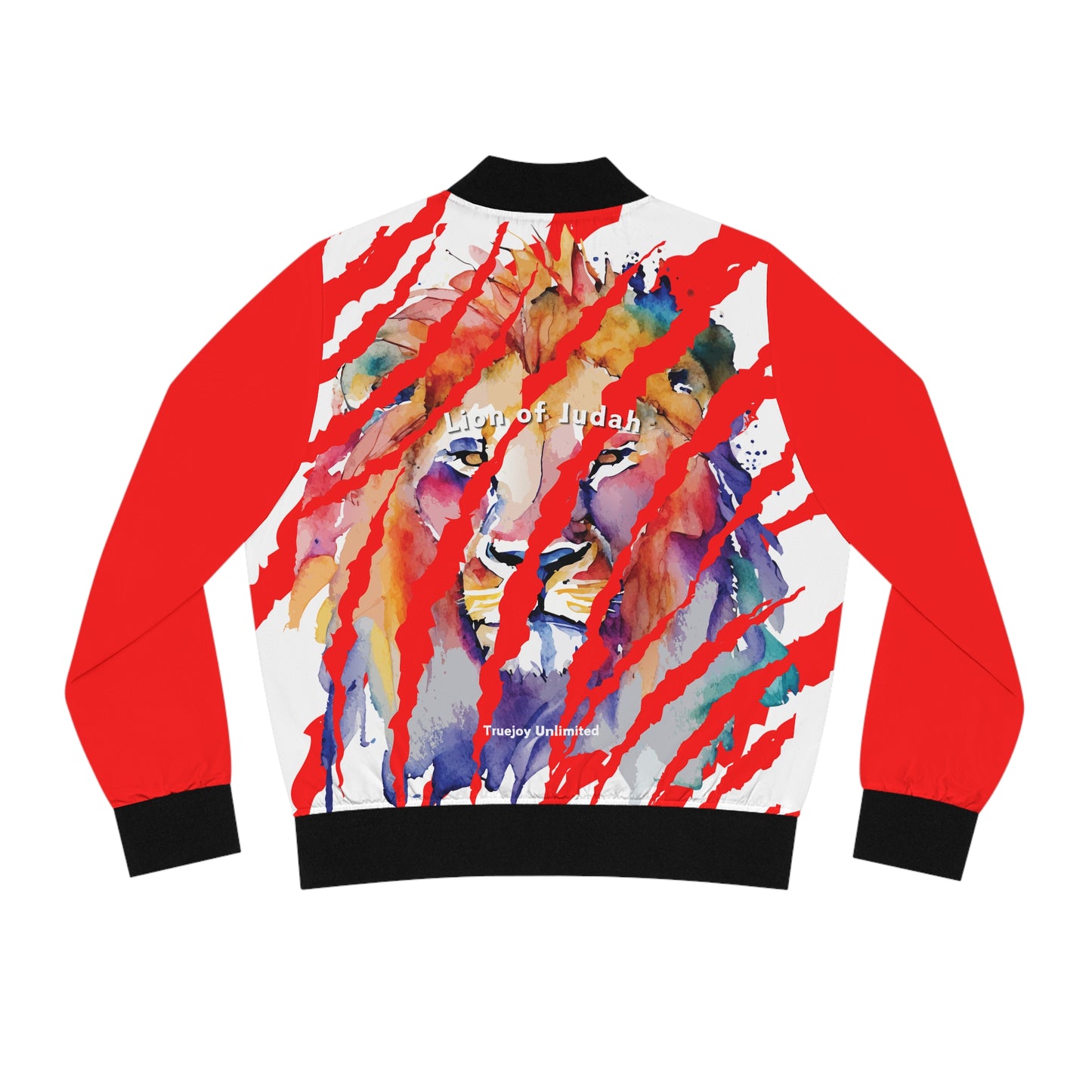 Lion of the Tribe of Judah Bomber Jacket - Red