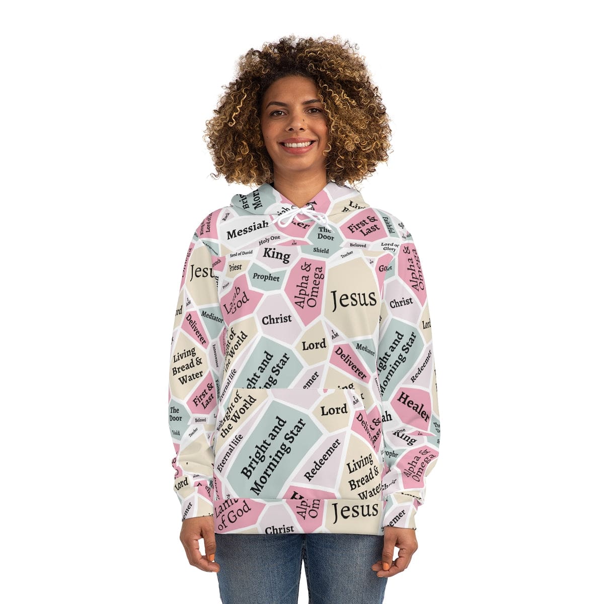 I AM Names of Jesus All Over Print Fashion Hoodie