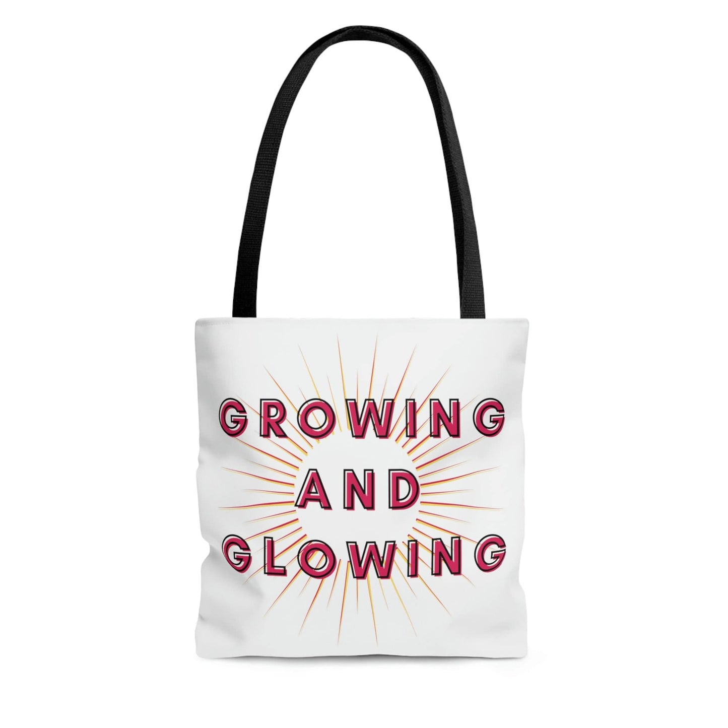 Women's Tote Bag, Red Growing and Glowing