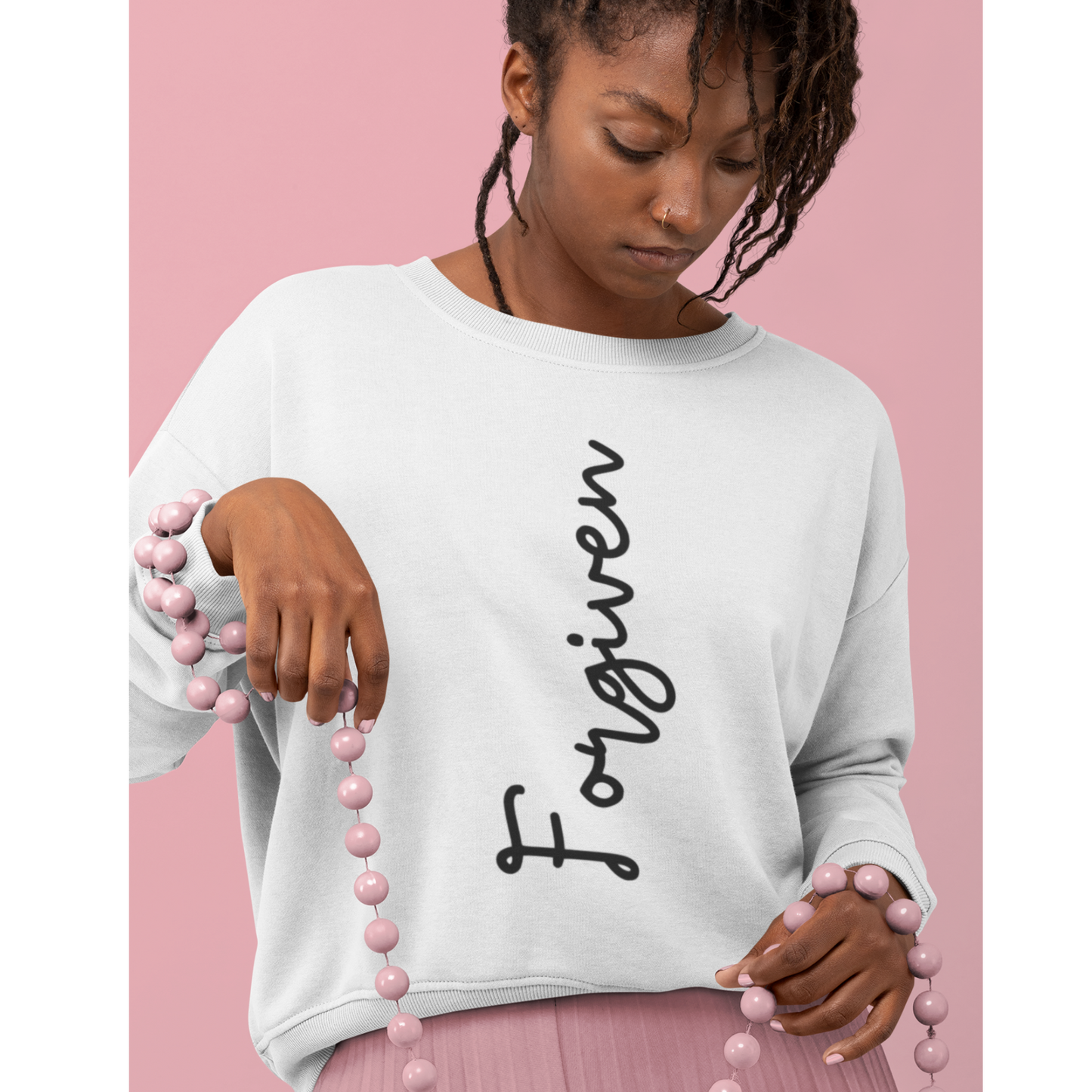 Forgiveness Sweatshirt, Women's Empowerment Sweatshirt, Christian Sweatshirt, Faith Apparel, Faith-Based Apparel, Christian Apparel
