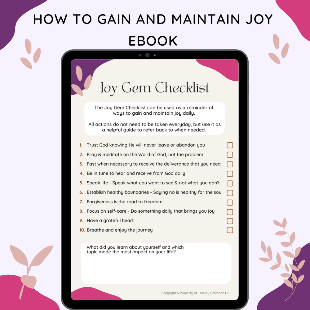 Faith - Christian  Ebook - Gaining Joy, Peace and Happiness in your life 