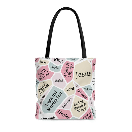 I AM Names of Jesus All Over Print Tote Bag