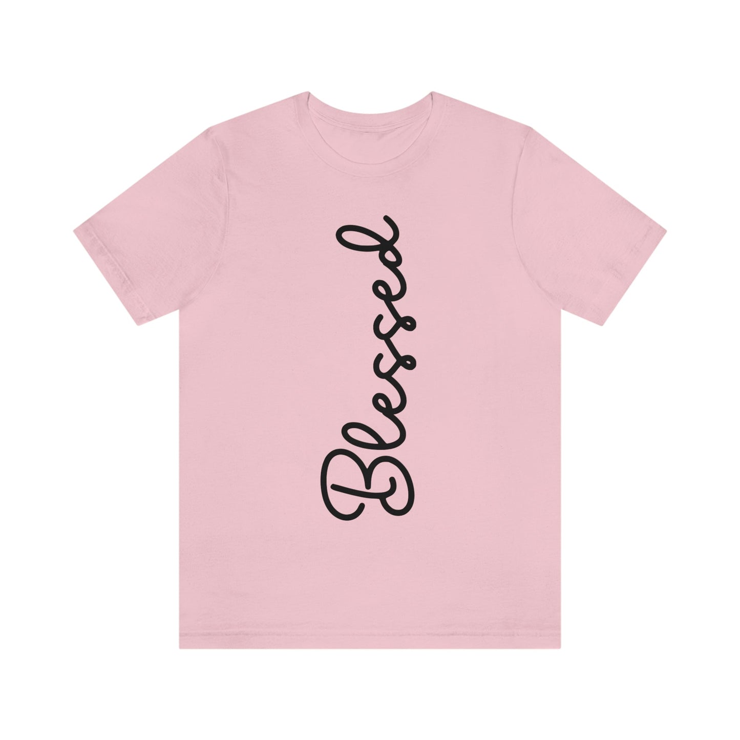 Blessed (Graphic Black Text) Unisex Jersey Short Sleeve Tee - Style: Bella+Canvas 3001