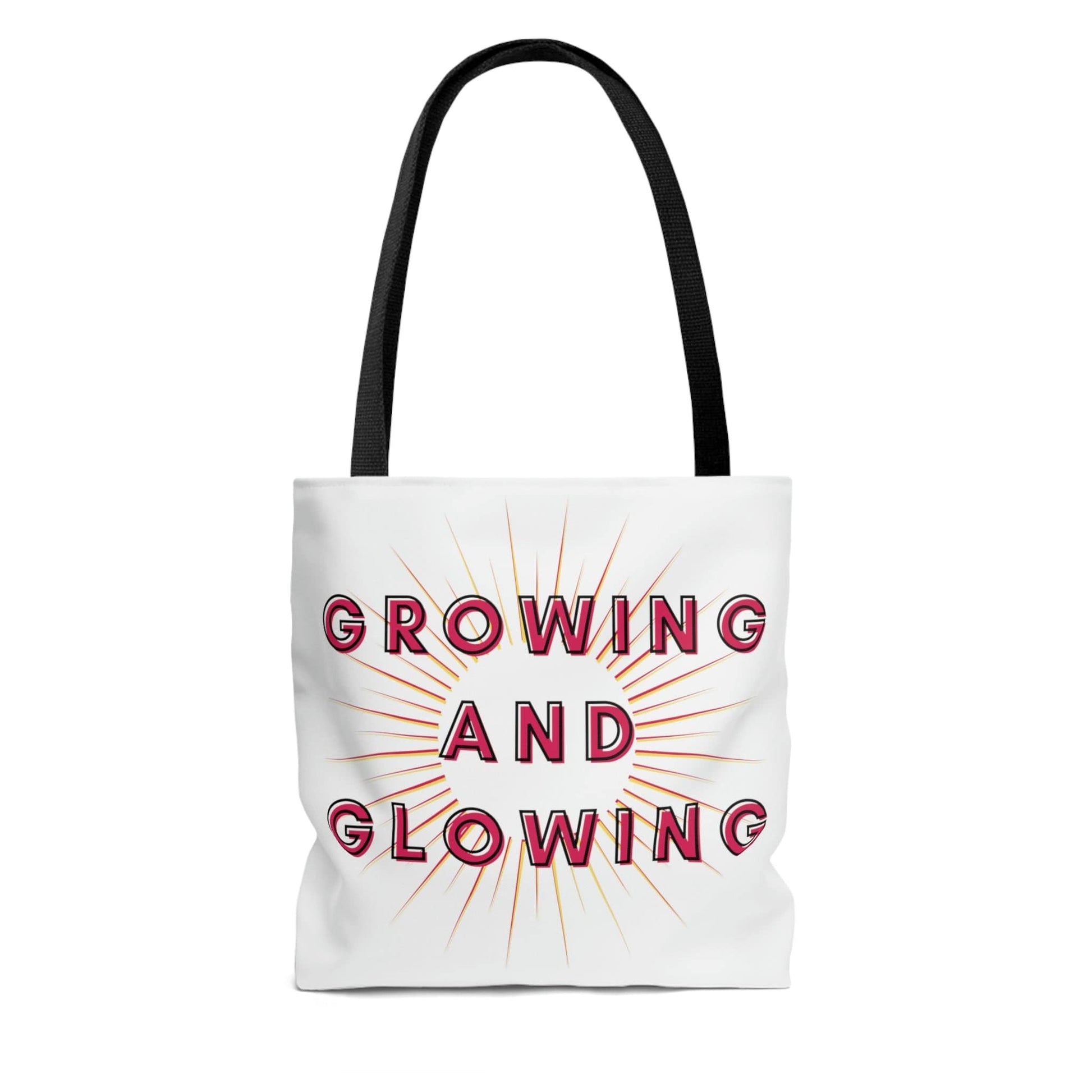Women's Tote Bag, Red  Growing and Glowing