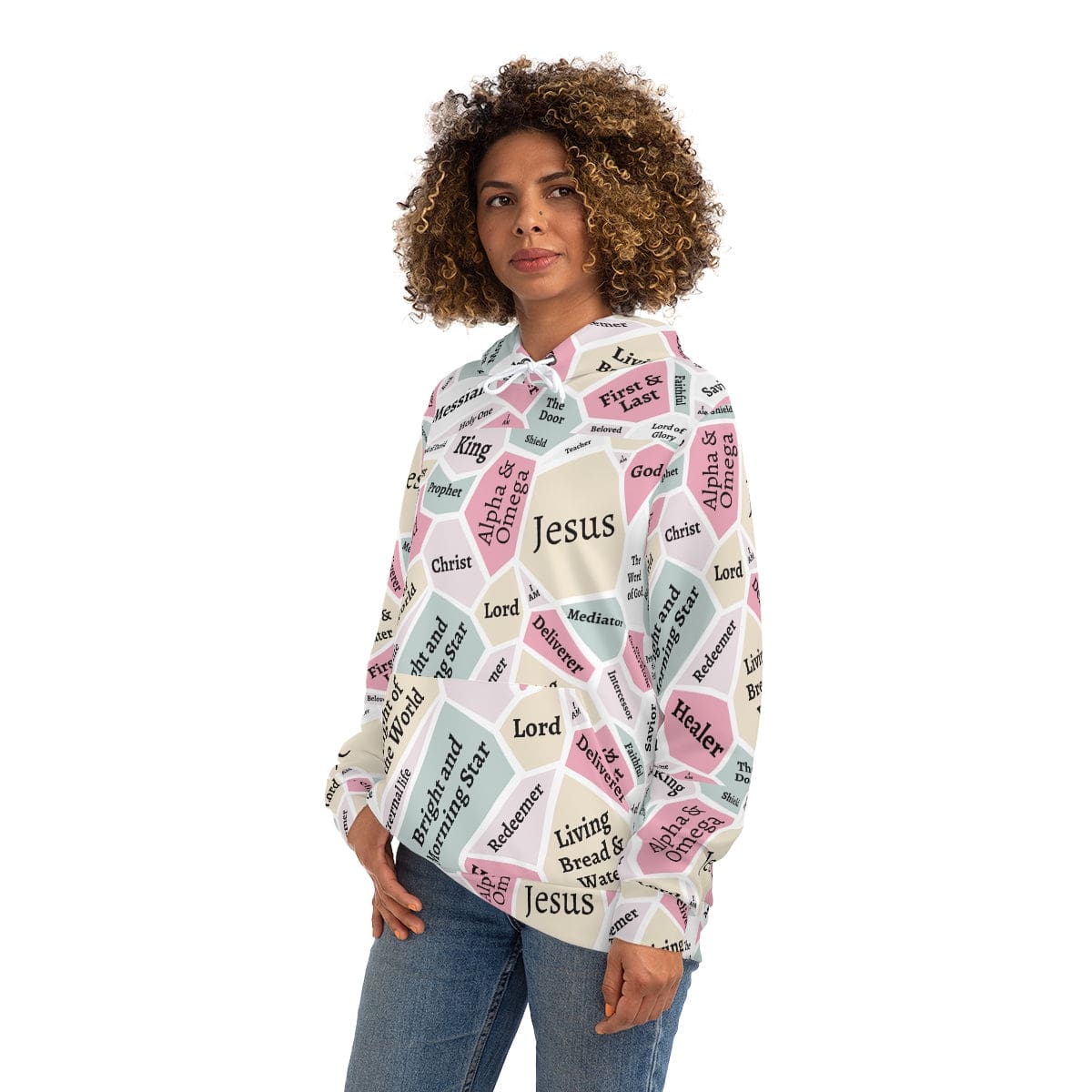 I AM Names of Jesus All Over Print Fashion Hoodie
